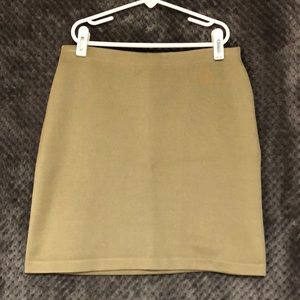 Ralph Lauren Tan Silk Mini Skirt